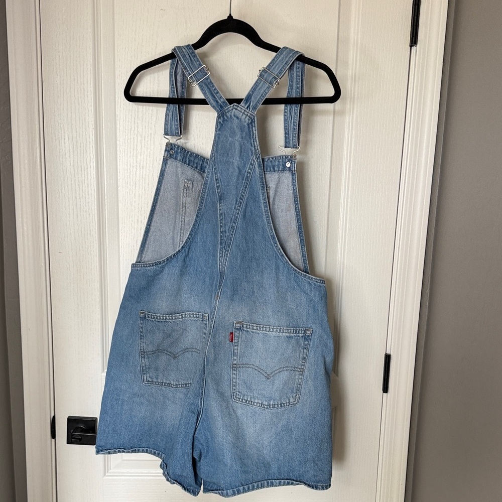 Levi's Light Blue Denim Overalls - Picture 6 of 7